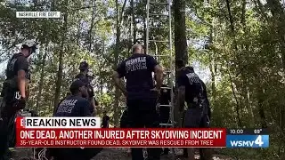 Rescuer recalls assisting first responders with deadly skydiving accident in Nashville