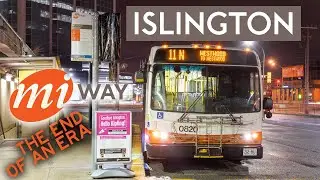 THE END OF AN ERA: The Last MiWay Buses at Islington Station