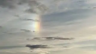 Sundog Rainbow in Fairbanks Alaska