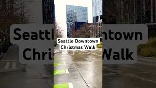 ⚡️Seattle Christmas Walk 🚶🏾&zwj;♀️ | Walk to Amazon Sphere #shorts #seattle