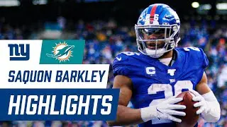 Saquon Barkley Highlights from Big Win over Miami | Giants vs. Dolphins Week 15