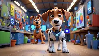 Five Robot Dogs Learn the Days | Educational Days of the Week Song | Nursery Rhymes for Kids