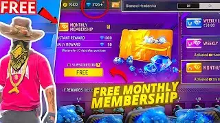 🤑 How To Get Unlimited Free Monthly membership🤩 In Free Fire How to get free monthly membership🤫