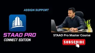 How To Assign Rollar,Fixed & Pinned support In STAAD PRO Connect Edition V22