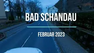 Fahrt durch Bad Schandau an der Elbe