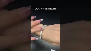 Stunning Moissanite Bracelet in Sterling Silver #moissanite #foryou #fyp