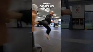 DONNIE YEN'S JUMP BACK KICK TUTORIAL! #taekwondo #karate #martialarts #kickboxing #mma #shorts