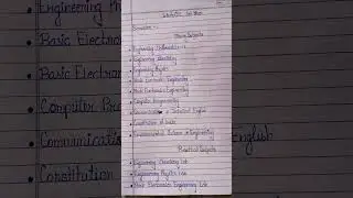 BTech CSE course first year subjects full syllabus 2025 | By Anshika Singh #becht #btech #btechcse