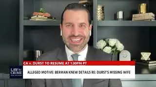 Robert Durst Cross Examination in the Death of Susan Berman | Neama Rahmani on Law & Crime 8.26.21