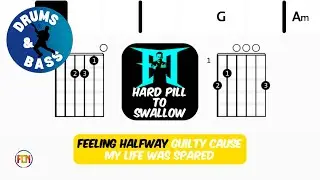 Blacklite District - Hard Pill To Swallow &bull; Bass & Drums | Scrolling Guitar Chords & Lyrics