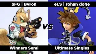 Super Smash QWERTZ #9  - Winners Semi - SFG | Byron (Fox) vs. eLS | rohan doge (Sora)