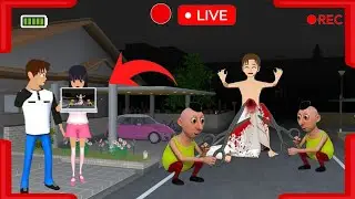 Hamood Habibi at CCTV camera Haunted YUTAMIO ❗ Sakuraschoolsimulator 😱 Horror Drama 😱👺
