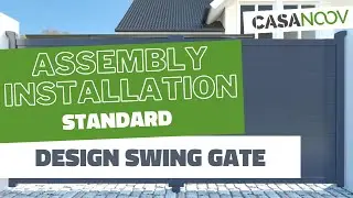 Standard installation of a Casanoov design swing gate - Casanoov