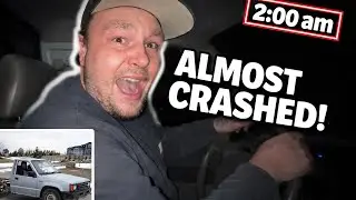 Almost crash Dodge ram50 at night *main Road*