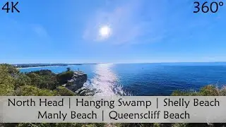 Walking North Head to Manly Beach and Queenscliff Beach | Sydney Australia | 360&deg; Video | Slow TV