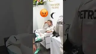 Lewis Hamilton throwing a Cap to Nico Rosberg when He is Really Angry!😡 #f1 #formula1 (source:F1TV)