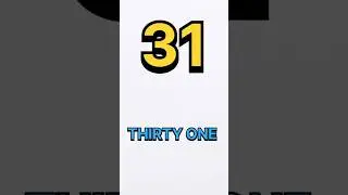 31 to 40Number name in english #english #numbernameswithspelling #1to100countingnumbername