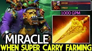 MIRACLE [Alchemist] When Super Carry Farming Easy 1000 GPM Dota 2