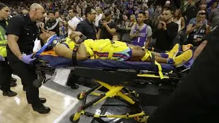 Patrick McCaw Scary INJURY  Warriors vs Kings | March 31, 2018 | 2018 NBA Season #crazy #shorts