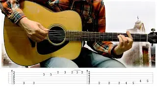 Spanish Midday [Easy Spanish Melody] Acoustic Guitar Lesson w/ Tabs!