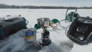 SOLO Winter Cookout | Ice Fishing for Walleye and Rainbow Trout