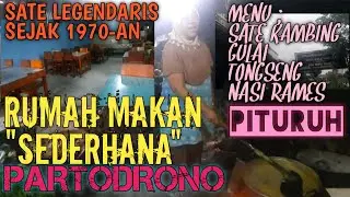 RUMAH MAKAN SEDERHANA PARTO DRONO SATE LEGENDARIS KHAS PITURUH PURWOREJO