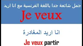 تعلم الفرنسية بسهولة: جمل بسيطة مع 