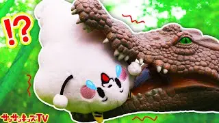 大変！巨大ワニに食べられちゃう！？ジャングルを大冒険してくもりんを助けなきゃ！レスキュー寸劇ごっこ・子供向け知育教育★サンサンキッズTV★