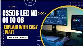 CS506 Short Lectures 01 to 06 || CS506 Short Lecture  || Notes Explain with easy way || VU Lectures 