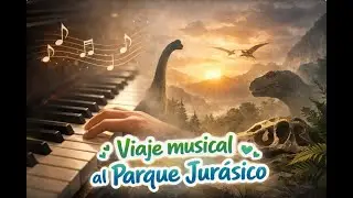 Notas al piano del Tema Jurassic Park (proyecto creativo) + explicaci&oacute;n escrita.