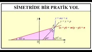 DOĞRUNUN DOĞRUYA GÖRE SİMETRİĞİNDE BİR PRATİK YOL