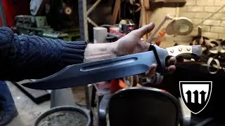 Forging a steam punk bowie knife, the complete movie.