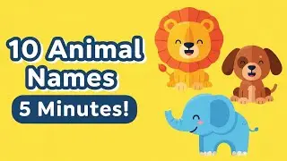 Animal Story for Kids | Learn 10 Animal Names | 5 Minutes Bedtime Story | Kids Story School