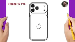 How To Draw An iPhone 17 Pro Easy | Step by step drawing