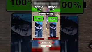 OnePlus 13R vs Samsung S24 🔋 Epic Battery Test Showdown 😱! #shorts #viralvideo