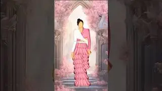 Digital Fashion Illustration Beginners Design on Photoshop #shorts #youtubeshorts