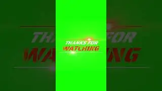 Thanks For Watching Green Screen Video @satishdesigngraphy