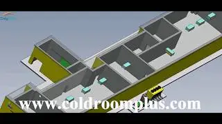 3D drawings for cold room,cold storage,freezer room