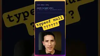 OMG: typeof null (bug in JavaScript) #javascript #javascripttutorial #coding #programming