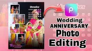 Wedding Anniversary Photo Editing Full Video in Telugu ✨😍