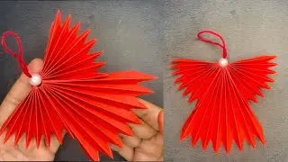  How to make paper Angels for Christmas// DIY Paper Angel Decoration // Simple ChristmasCraft Idea