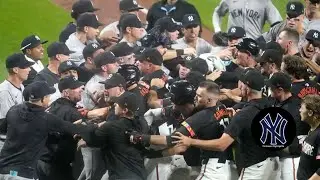 Yankees / Orioles Bench Brawl! July 12, 2024