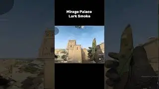 Mirage Palace Lurk Smoke by: @kyeal17  #cs2 #csgo #cs2overpass #counterstrike