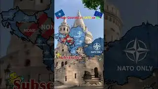Is your country in EU or NATO? #shorts #mapping #balkans #nato #eu