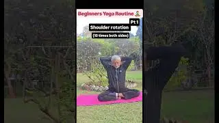Easy Yoga for Seniors 60+ 💪🌸 Beginner Poses for Strength & Flexibility #yoga #shorts #flexibility