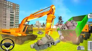 Indian JCB Simulator - Backhoe Loader Construction JCB Loading Dump Truck - Android GamePlay 