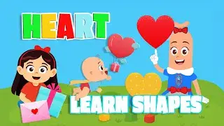 ❤️ Heart Shape | Learn with Remi, Mimi & Leo | Lovely Shapes Video for Toddlers & Preschoolers
