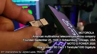 moto g power 2025 sd card inserted