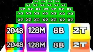 Jelly Race Number Game vs Ladder Master - ASMR Gameplay (NOOB vs PRO vs HACKER) All Max Level