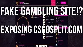Gambler Beware #1- Exposing csgosplit.com (CS:GO Fake Gambling Site!!)